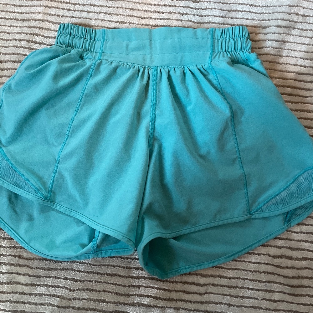 Turquoise, Lululemon Hotty Hot Shorts
